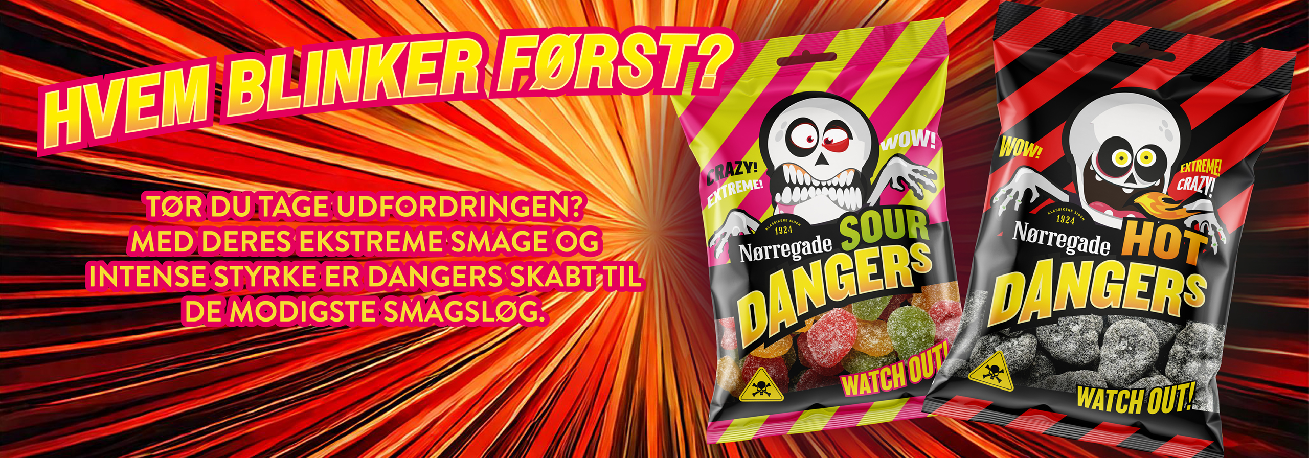 Nørregade - TØR DU SMAGE? 😱🔥 Vores nye Dangers poser er til de modigste ...