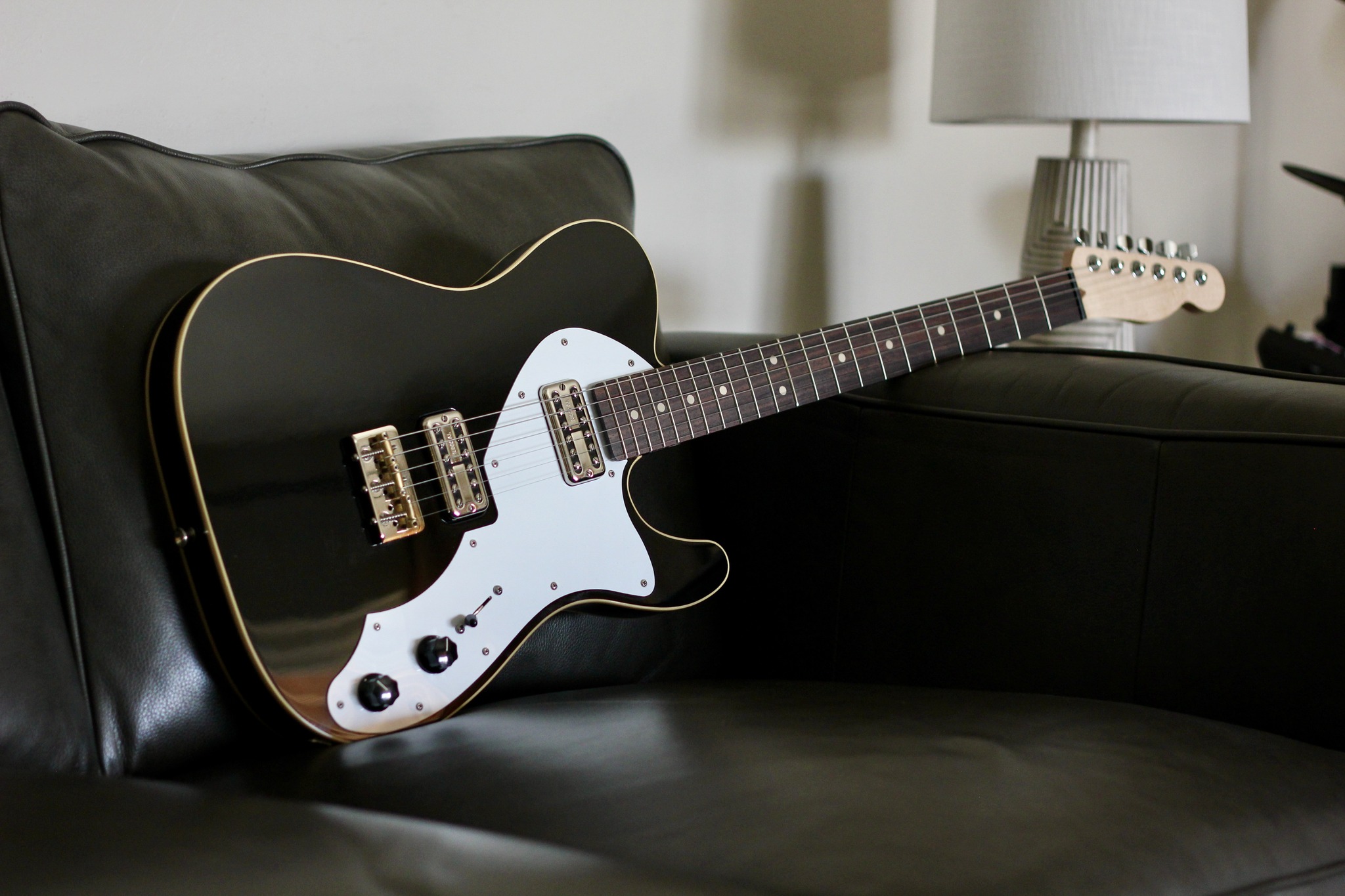American walnut tele with Warmoth Indian rosewood neck and Brierly