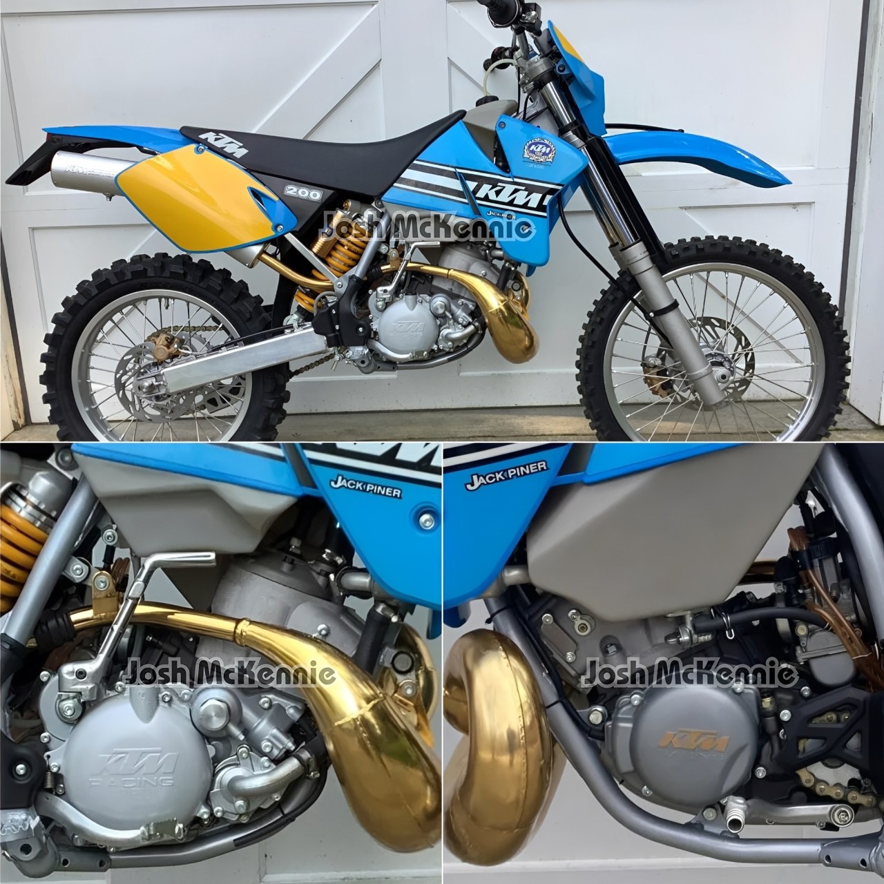 Rare 1997.5 KTM 200 Jackpiner motorcycle on display