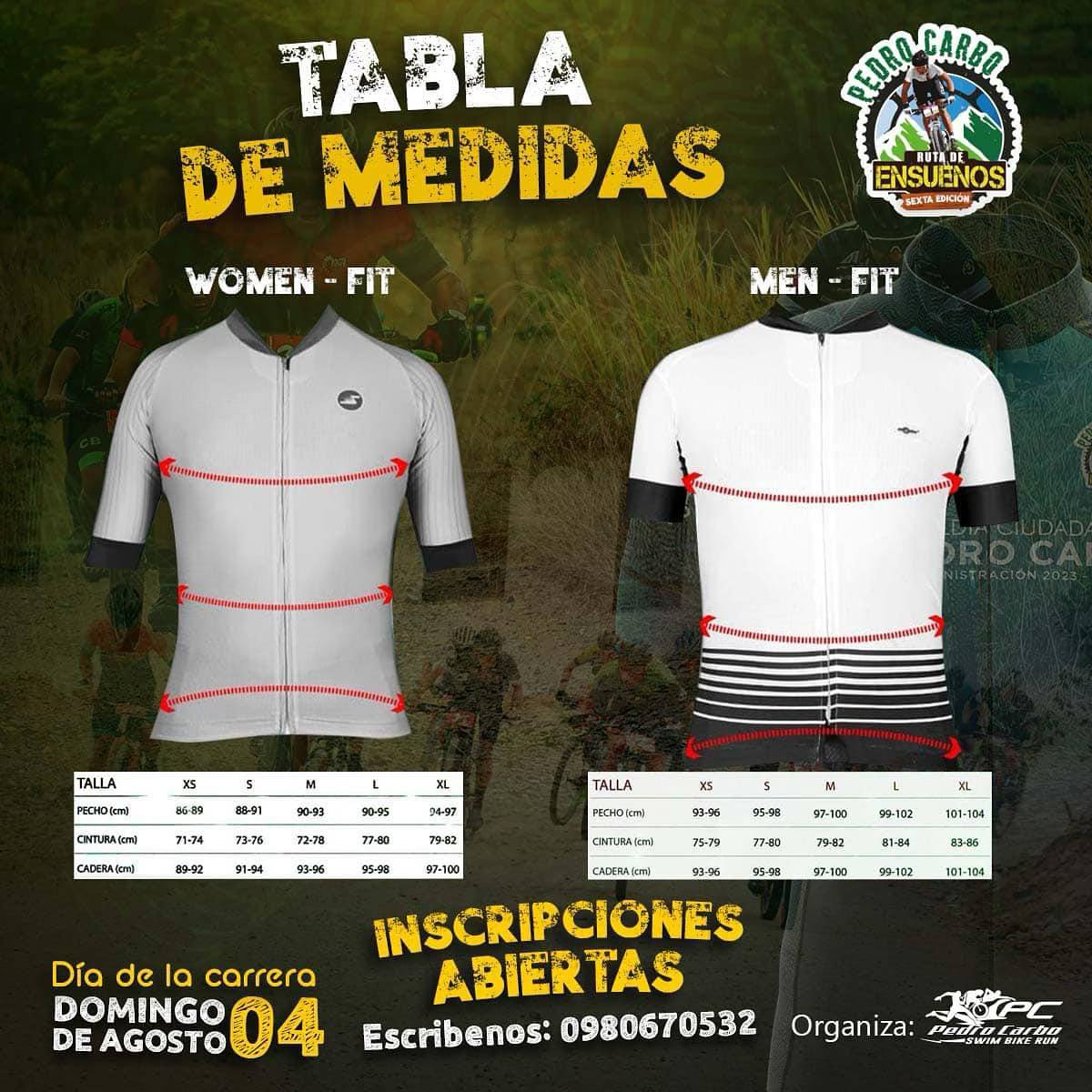 Time Sport - 🔵TABLA DE MEDIDAS DE JERSEY 🔵 AUSPICIANTE OFICIAL ESBI 🔹 ...