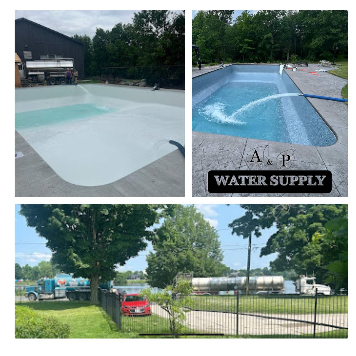 A&P - We have been busy with filling pools. If you are installing a new ...