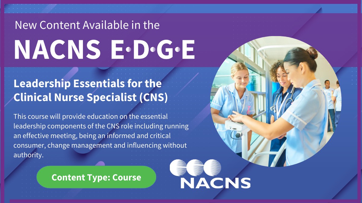 New... - National Association of Clinical Nurse Specialists