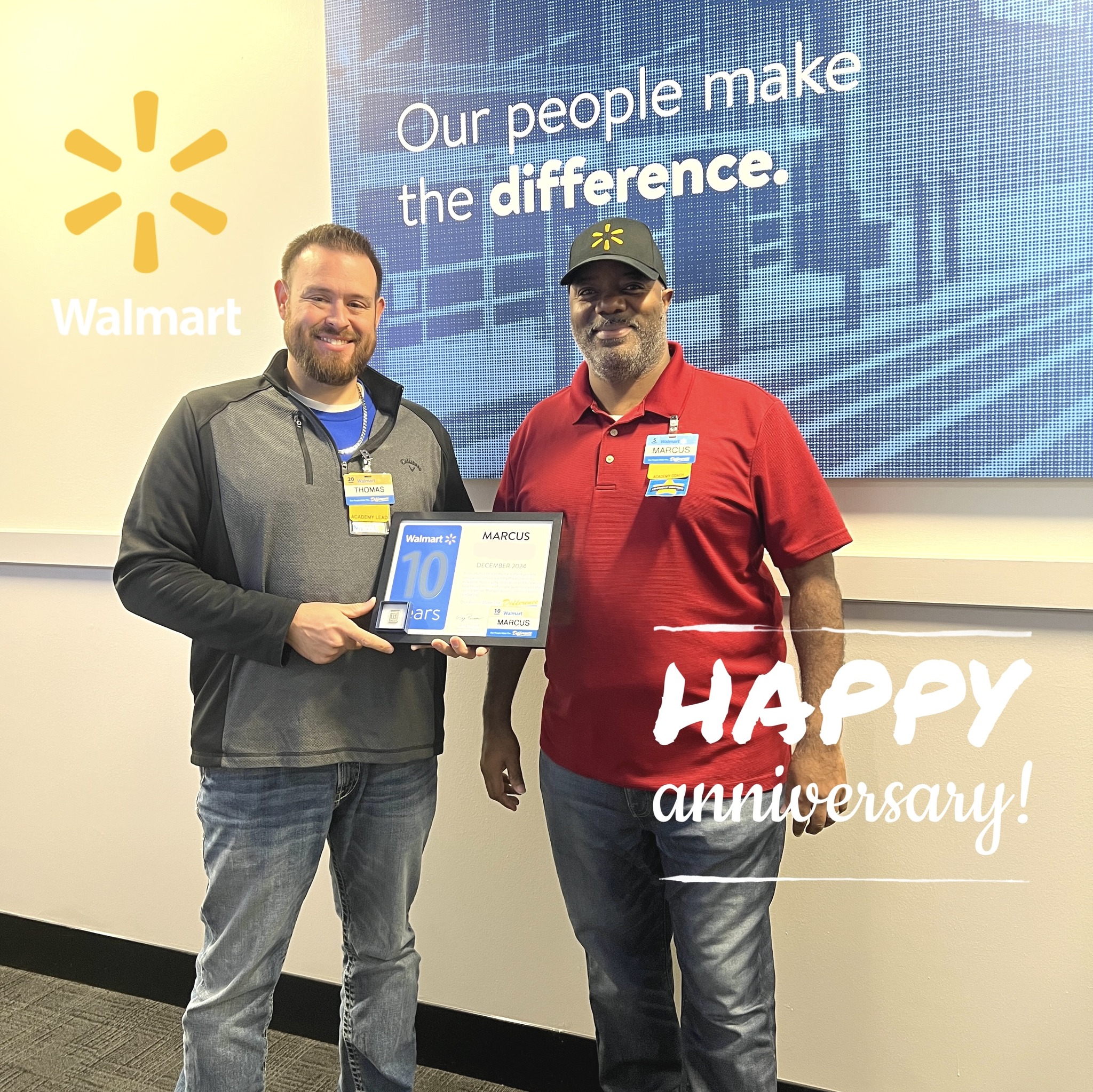 Walmart - Academy Coach Marcus has been with Walmart for 10 years now ...