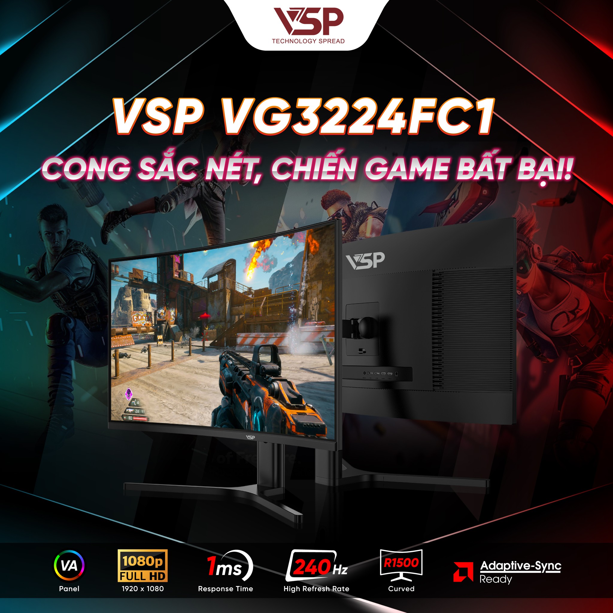 🎯 VG3224FC1 – ĐỈNH CAO TỐC ĐỘ,... - VSP - Technology Spread | Facebook
