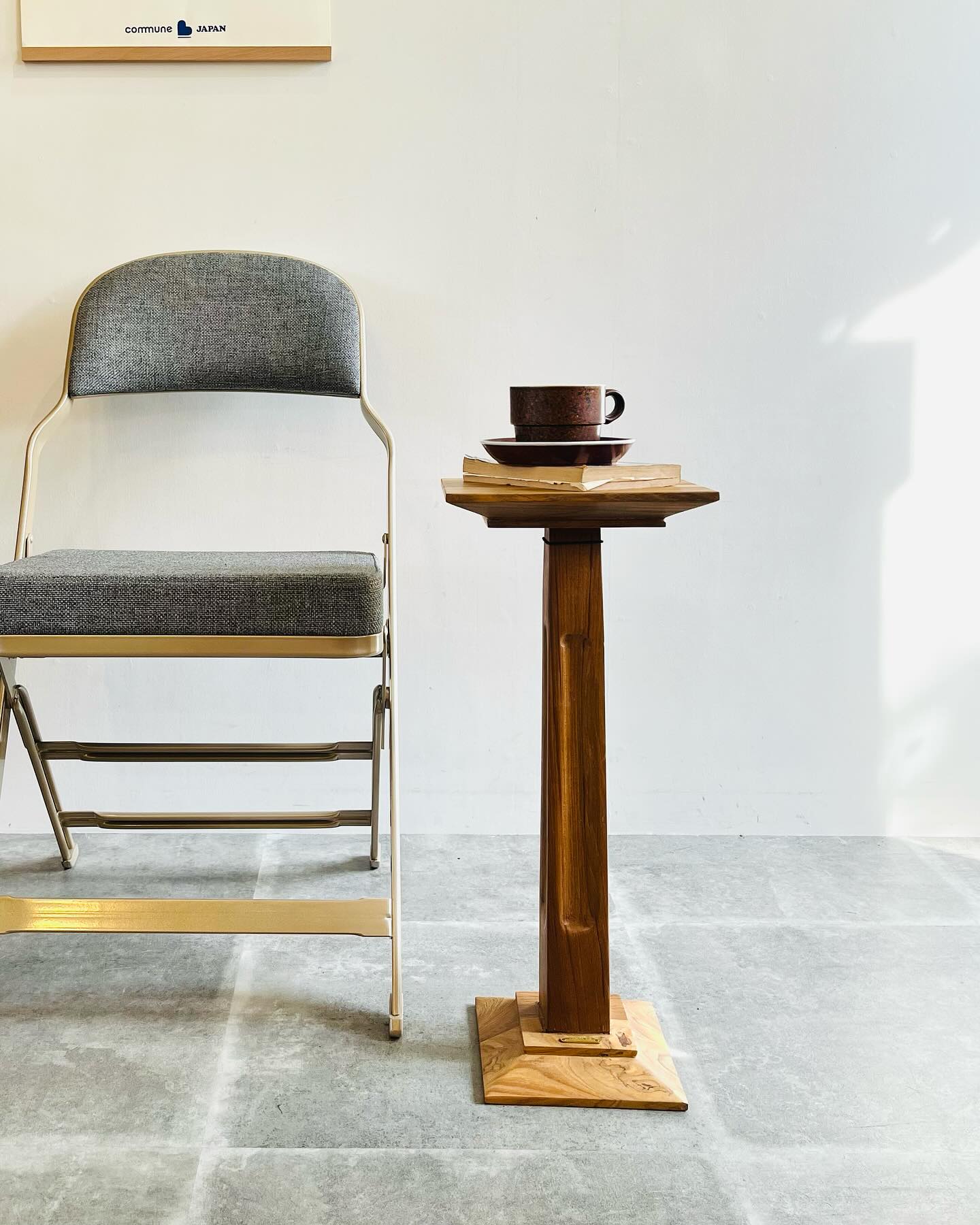 PUEBCO/WOODEN SIDE TABLE】 チーク材古材を使用した、コンパクトな 