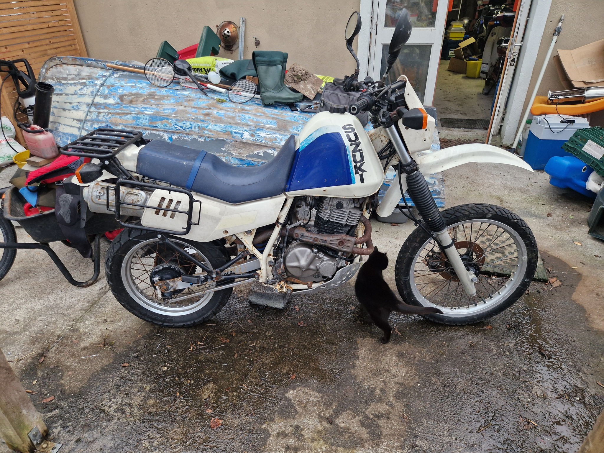 Pédale De Kick (démarreur) Pour Suzuki DR 600 - Modèle SN41A, Pièce D'occasion En état De Marche