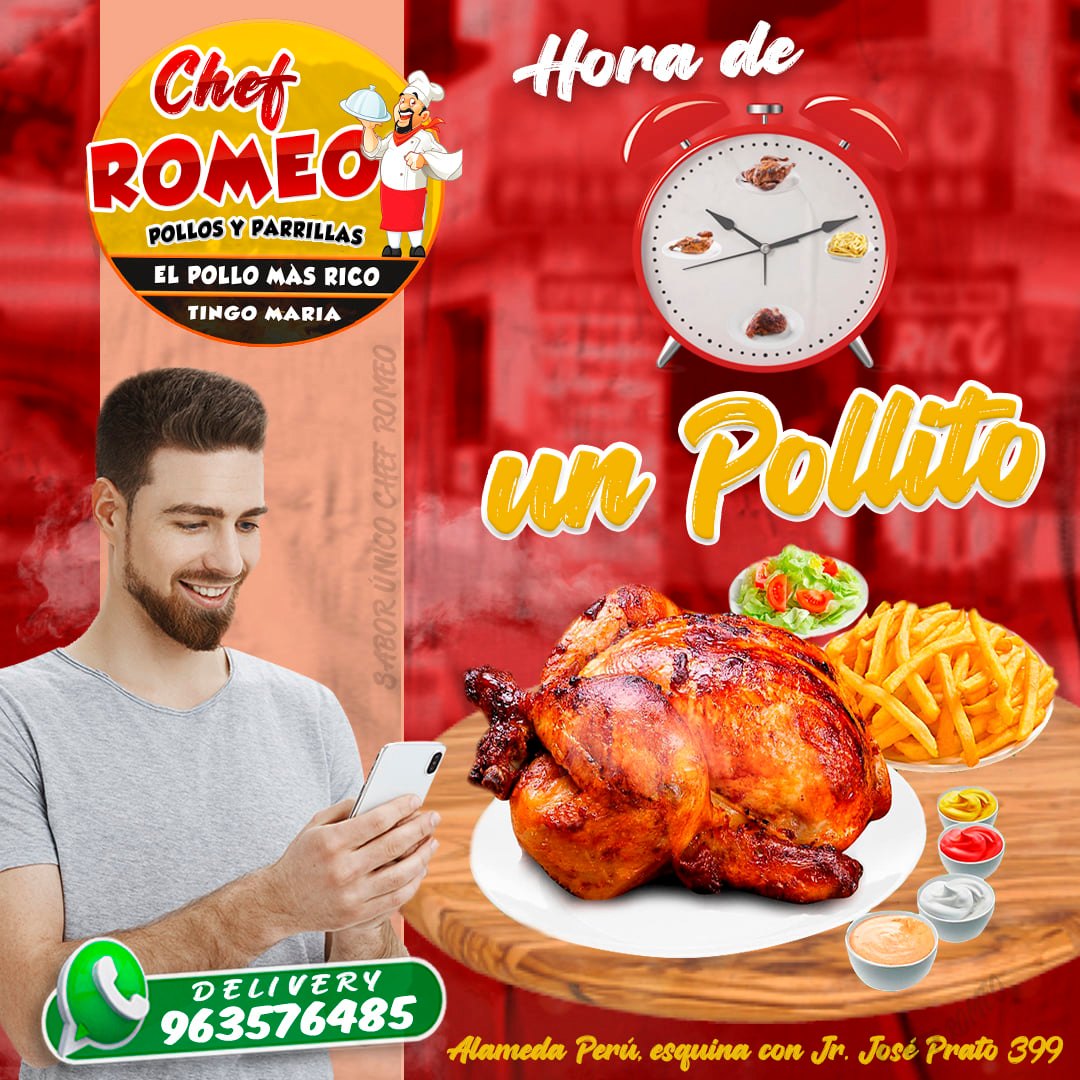 Chef Romeo - 😋 Hora de un Pollito con Papas 🍗👨‍🍳 Date...