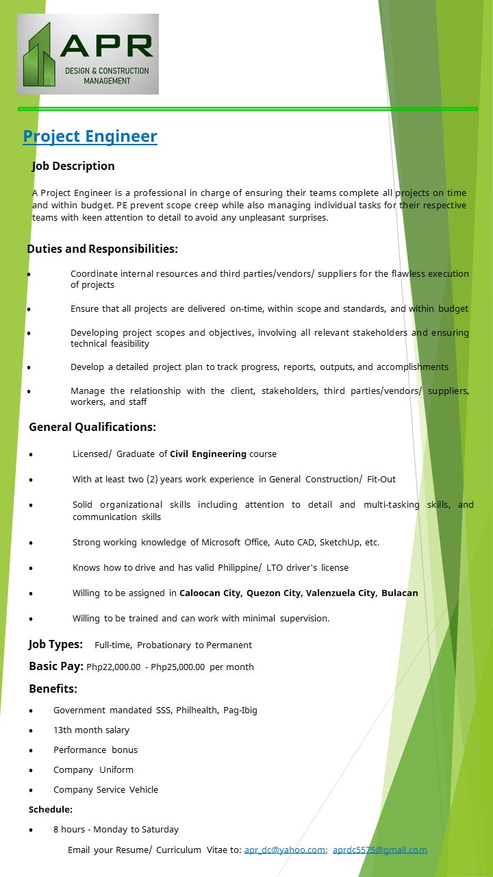 APR Design & Construction Management | Quezon City