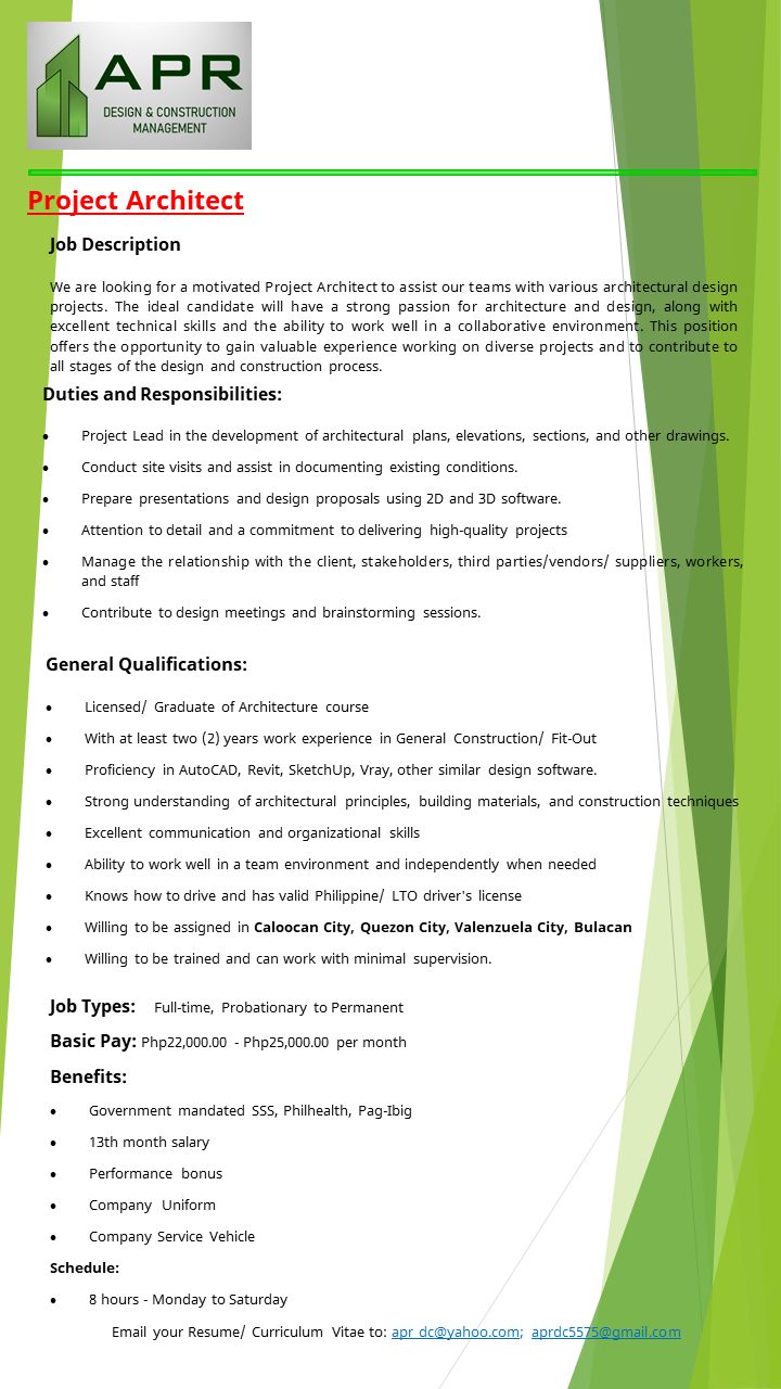 APR Design & Construction Management | Quezon City