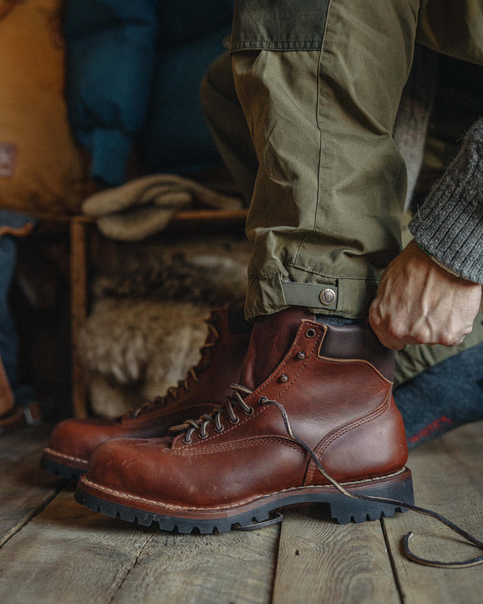 Boots built by hand to traverse the Pacific Northwest. The White's