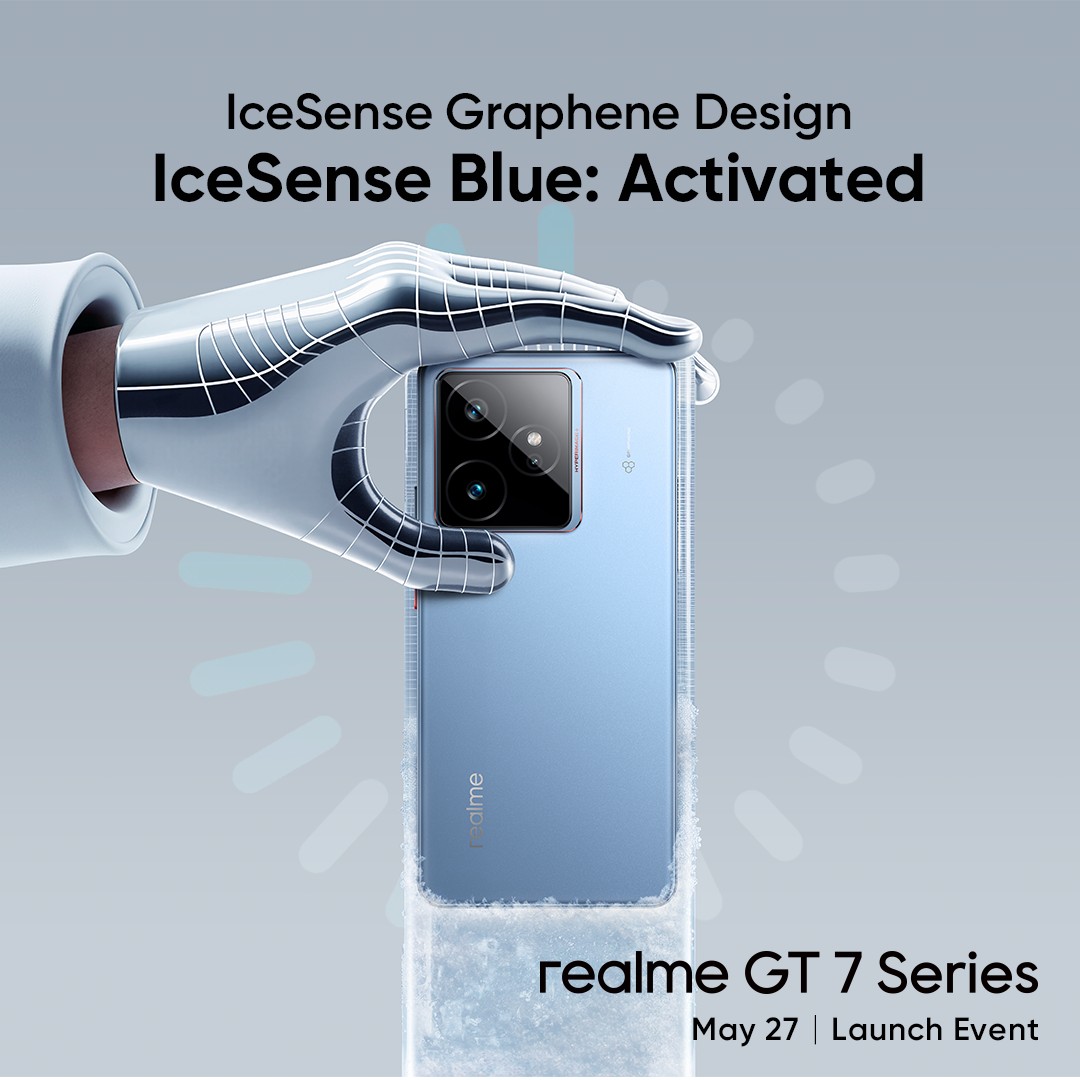 realme GT 7 ❄️ World's first IceSense design: stunning, cool