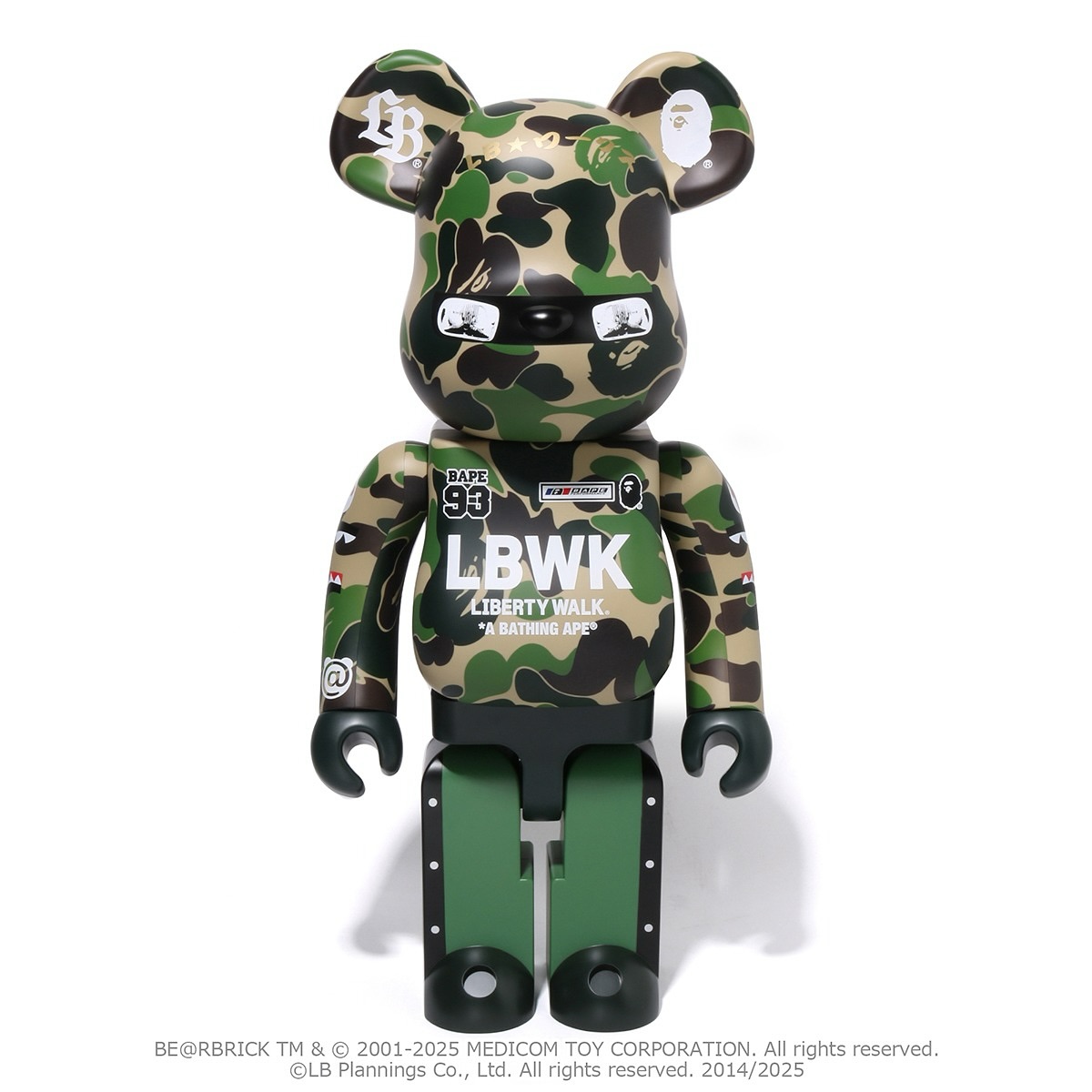 BAPE celebrates MEDICOM TOY's 30th anniversary with a BE@RBRICK