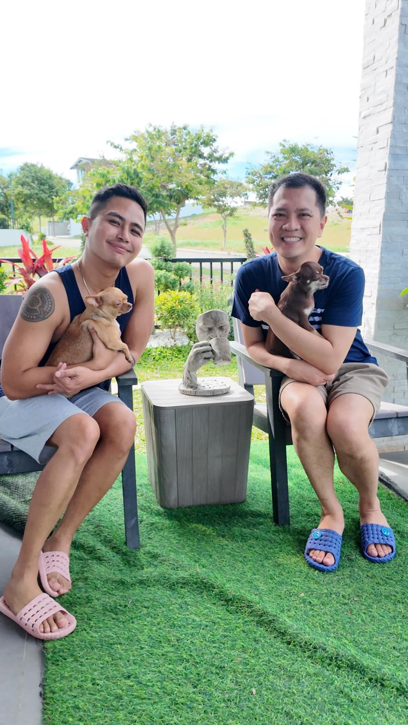 David and Rye - Bonding with our fur babies, Lucia and...