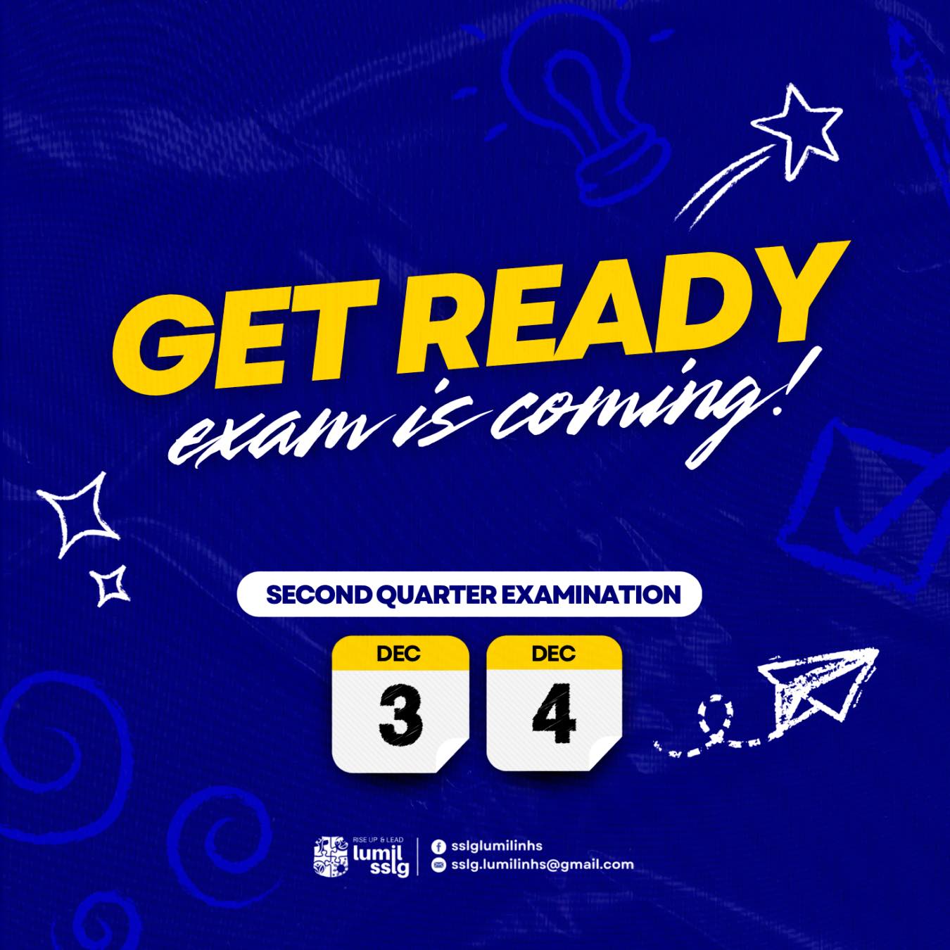 𝐇𝐄𝐋𝐋𝐎, 𝐄𝐗𝐀𝐌, 𝐀𝐆𝐀𝐈𝐍! The second quarterly examination are on December 3 ...
