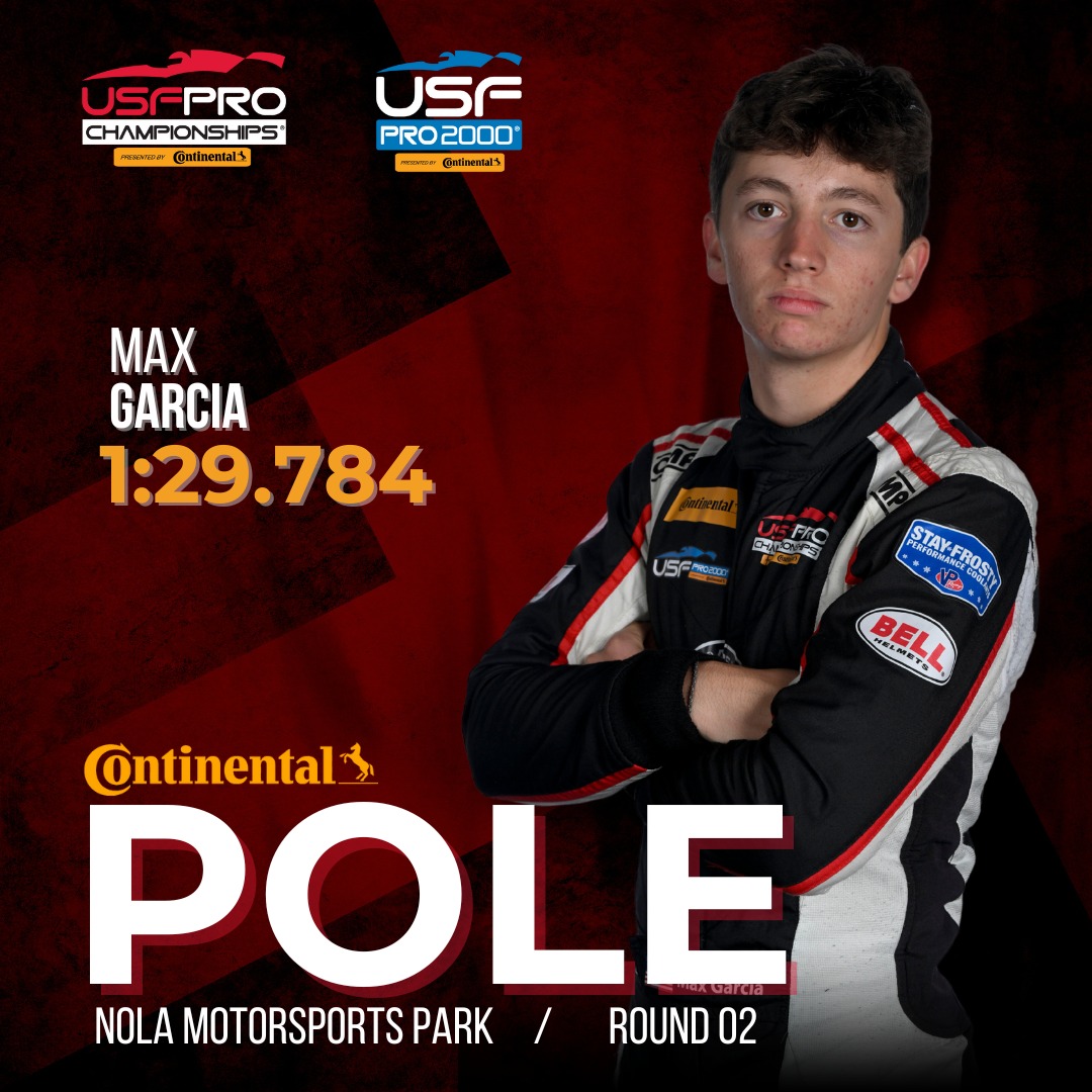 USF - Max Garcia puts it on pole! A big congratulations to him and the ...