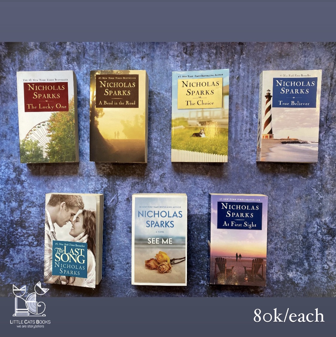 Nicholas Sparks book collection and signed editions