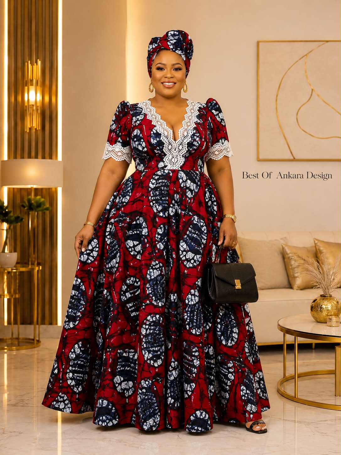 Stunning plus-size ankara gowns for special occasions