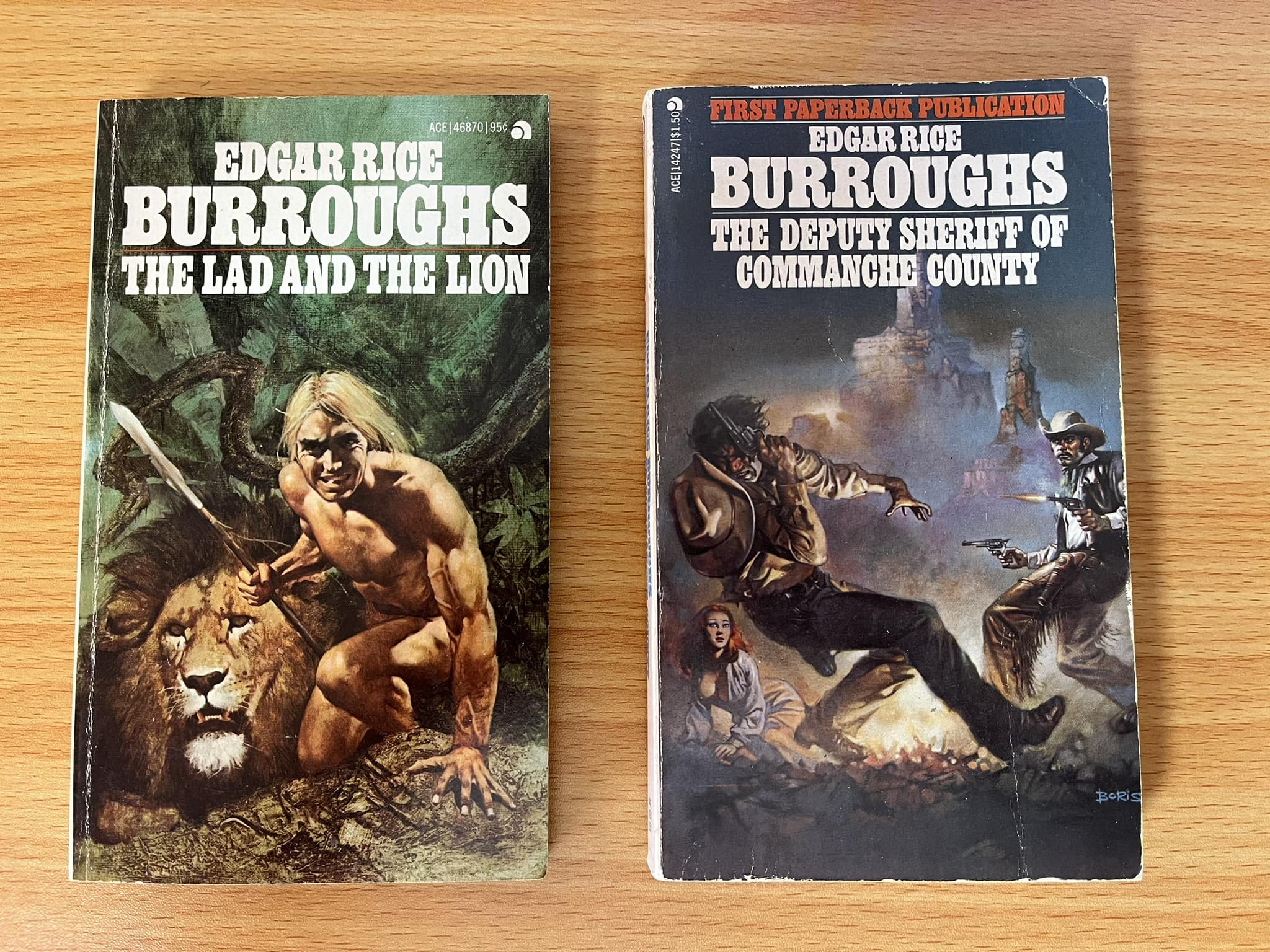 Gold edition Edgar Rice Burroughs books found at Half Price Books