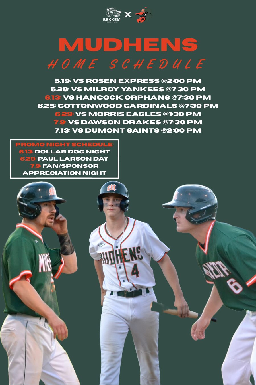 Bekkem - ICYMI - The Mudhens have released their schedule for this 2025 ...