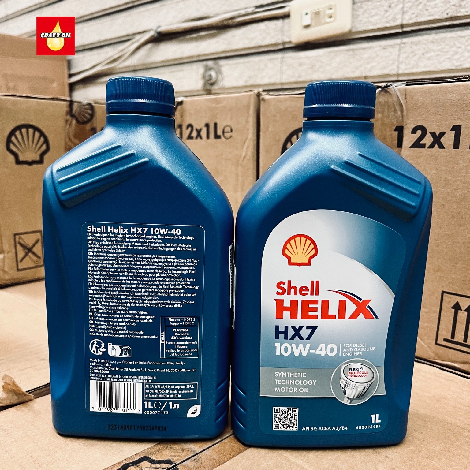 瘋油網 CRAZY OIL - 🔵Shell HELIX HX7 10W-40 合成機油 【歐製】原裝進口... | Facebook