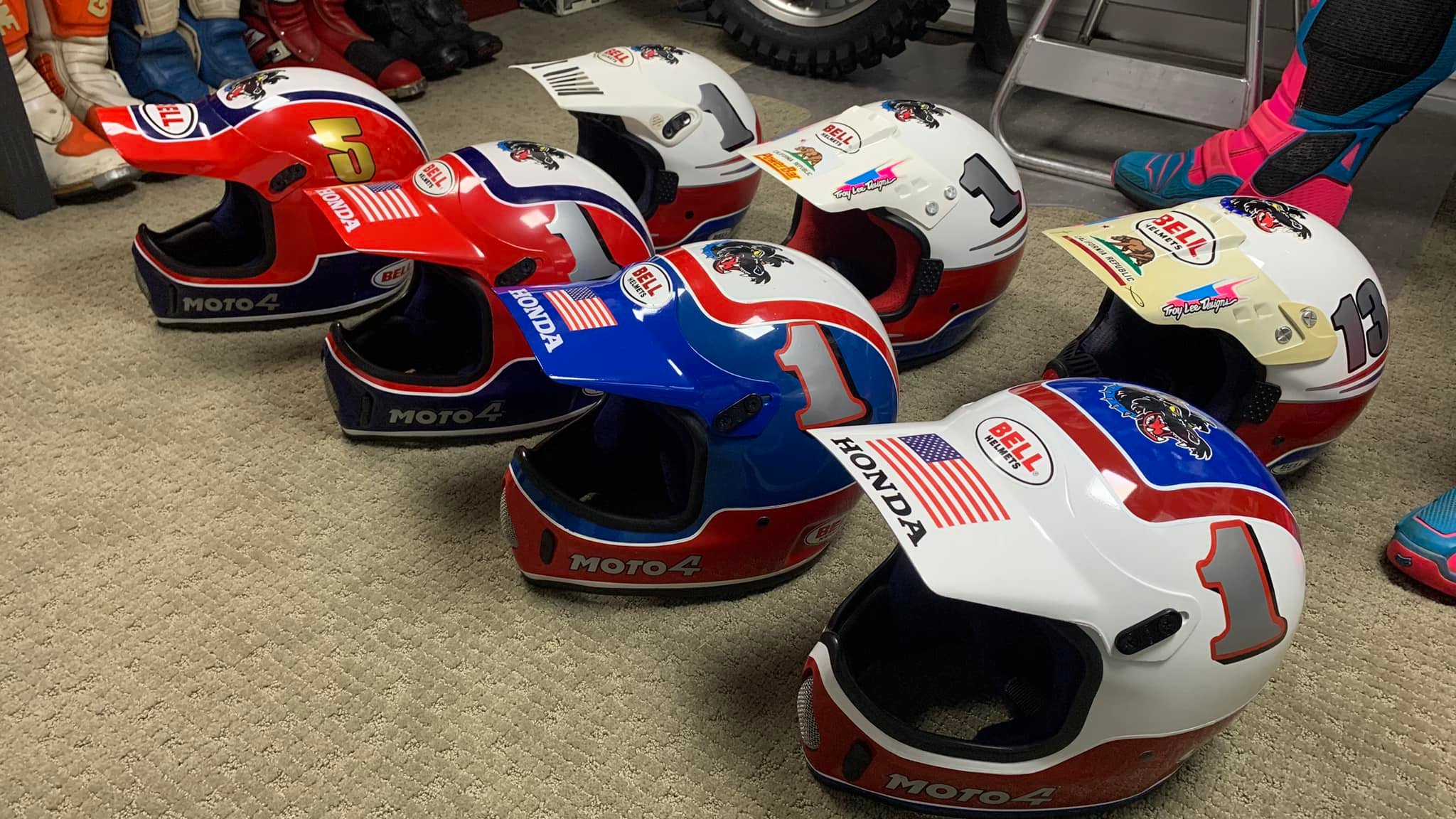 Rick Johnson's 1987 Bell Moto 4 helmet