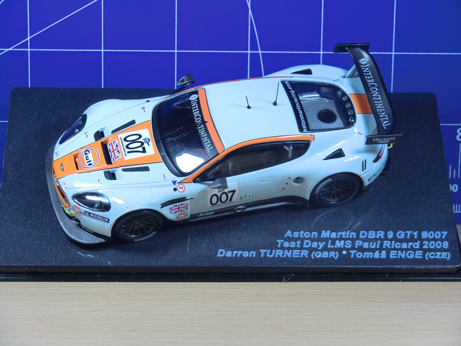 Aston Martin DBR9, Gulf Presentation Car 2008, IXO Models 1/43