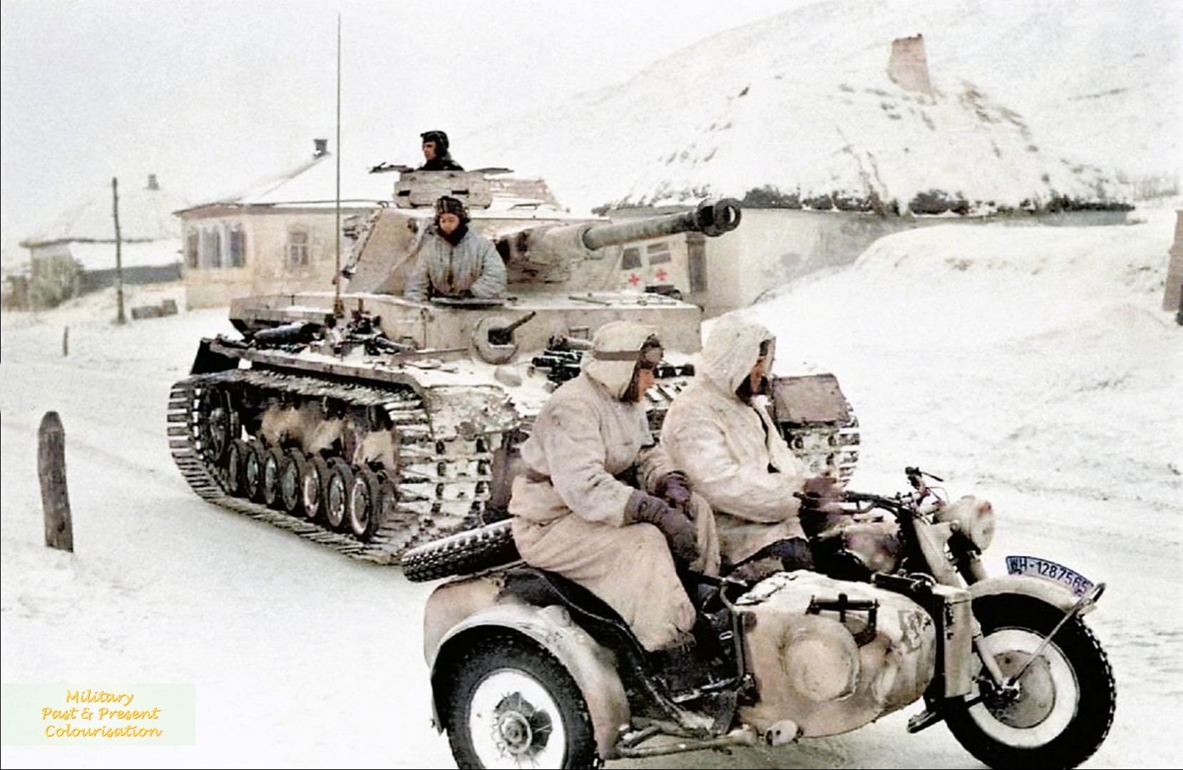 Reviewing a Panzer IV in the Eastern Front