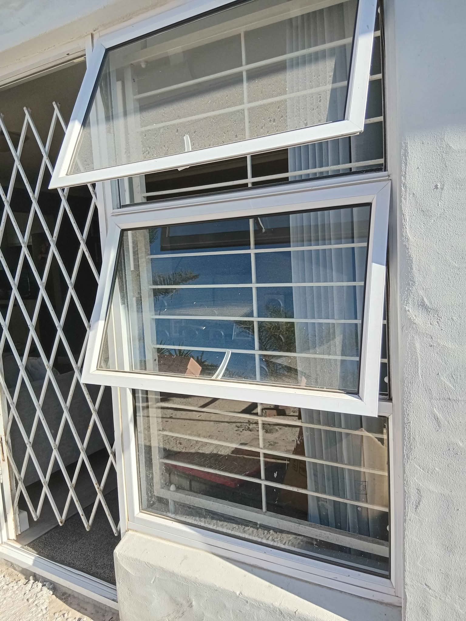 Aluminium door , windows, bugler bars and wooden blind - Window Blinds ...