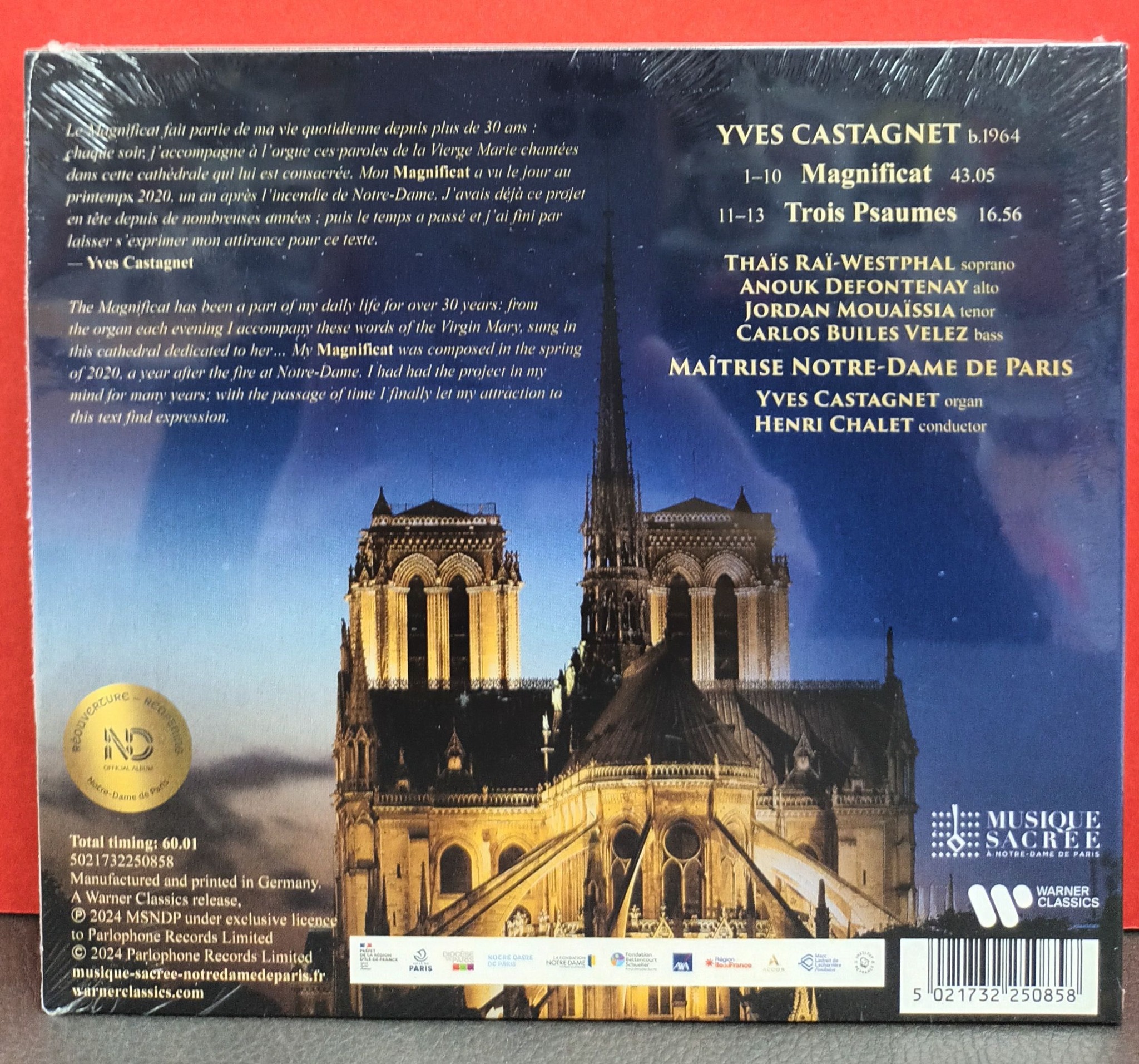 CD / LP #已經到貨 YVES CASTAGNET MAGNIFICAT MAITRISE NOTRE-DAME DE 