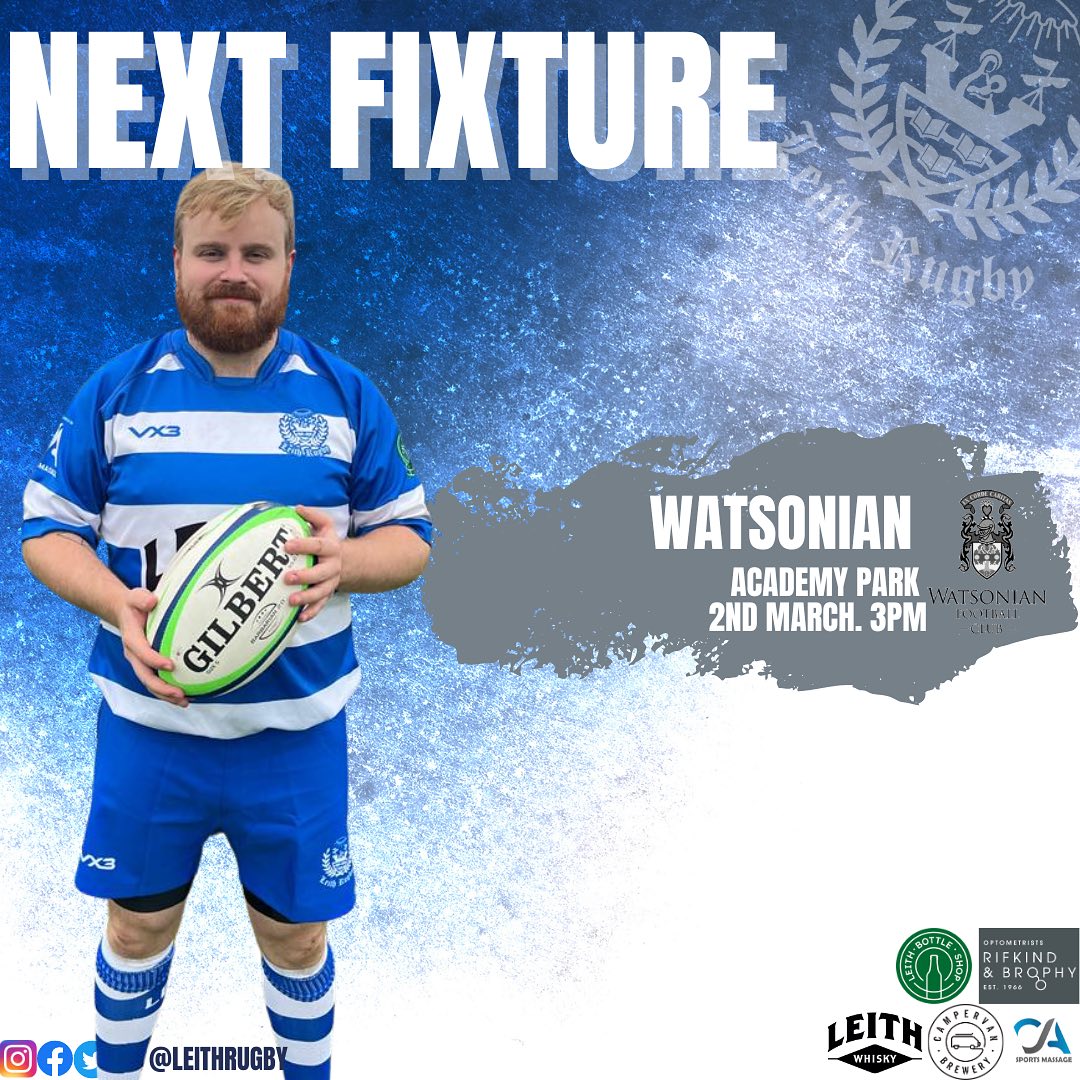Leith - 📣 MENS FIXTURE ANNOUNCEMENT 📣 Our 2s will be playing against ...