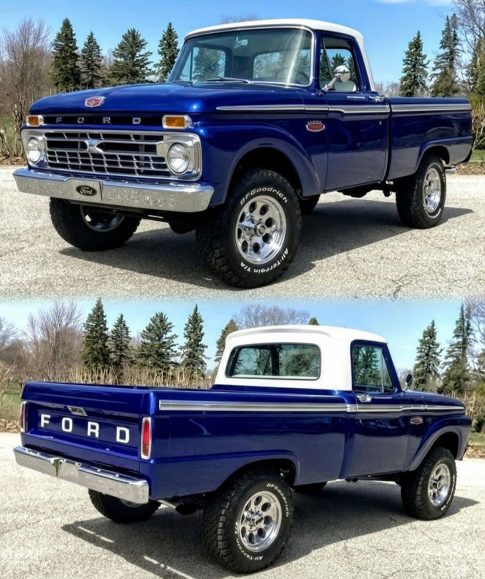 🚧1966 FORD F-100 Custom Cab 4x4 Truck🚧