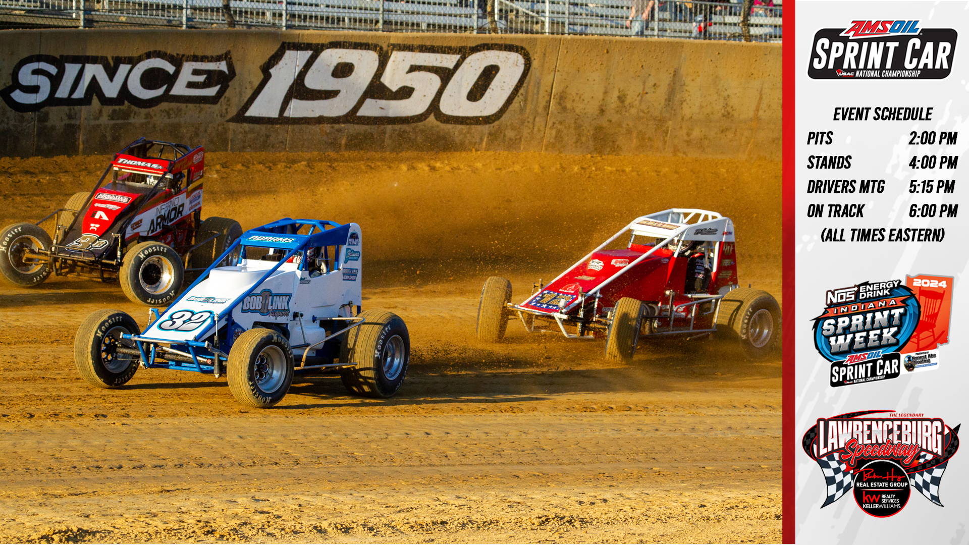 USAC - Indiana Sprint Week at The Burg! 👊 Tonight, it's round 3⃣ of NOS ...