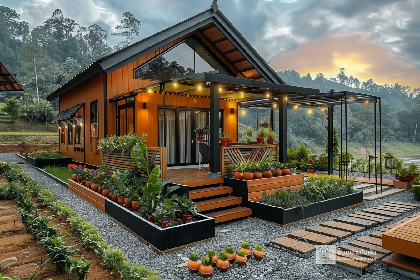 แบบบ้านในฝัน - ไอเดียบ้านสวย เเนวบ้านสวนหลังคาจั่ว 🏠 | Facebook