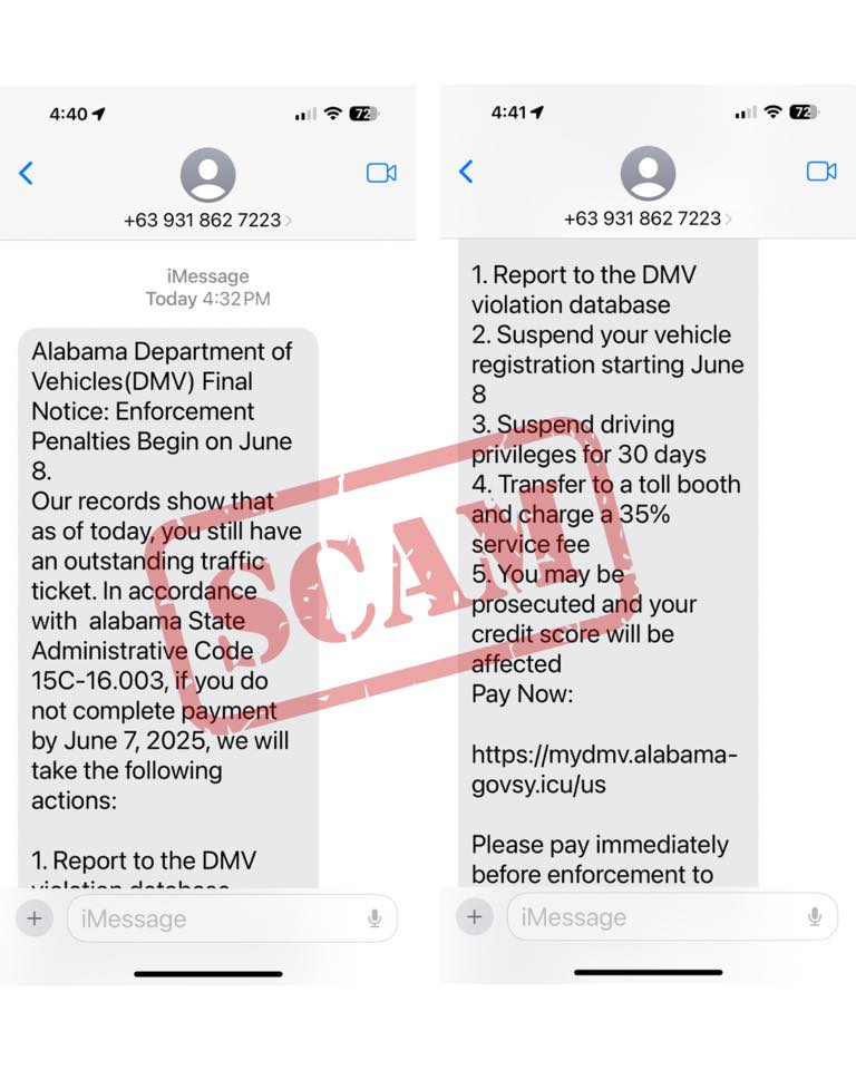 Marshall - 🚨 SCAM ALERT – TEXT MESSAGE FRAUD 🚨 The Marshall County ...