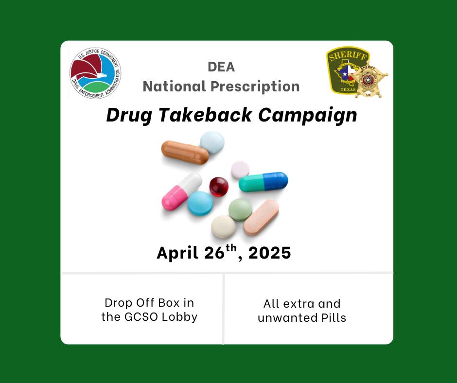 Guadalupe - GCSO is once again participating in the DEA National ...