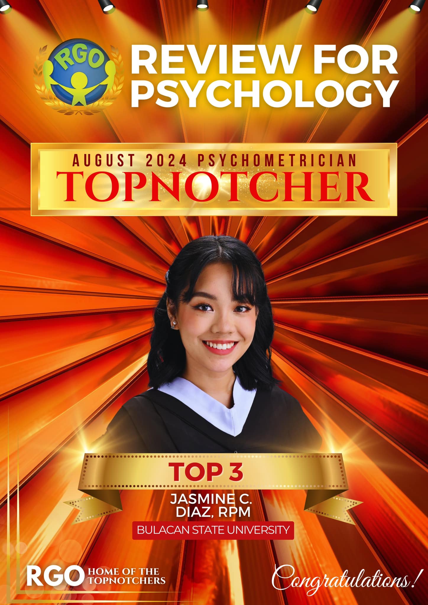RGO-Bulacan - Congratulations to our 2024 RPm. topnotchers...