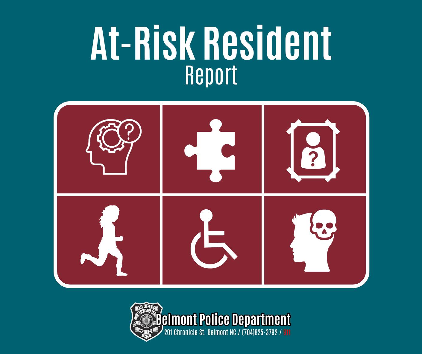 Belmont - 📣 At-Risk Resident Report 📣 REMINDER of our At-Risk Resident ...
