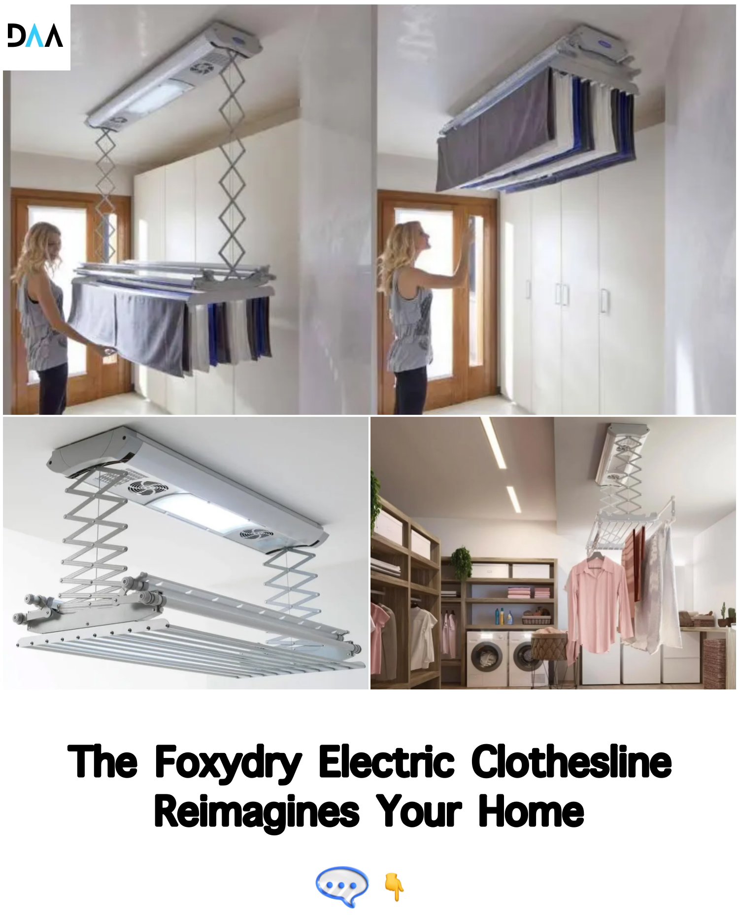 Meet the Foxydry Electric Clothesline,... - Interior Designs