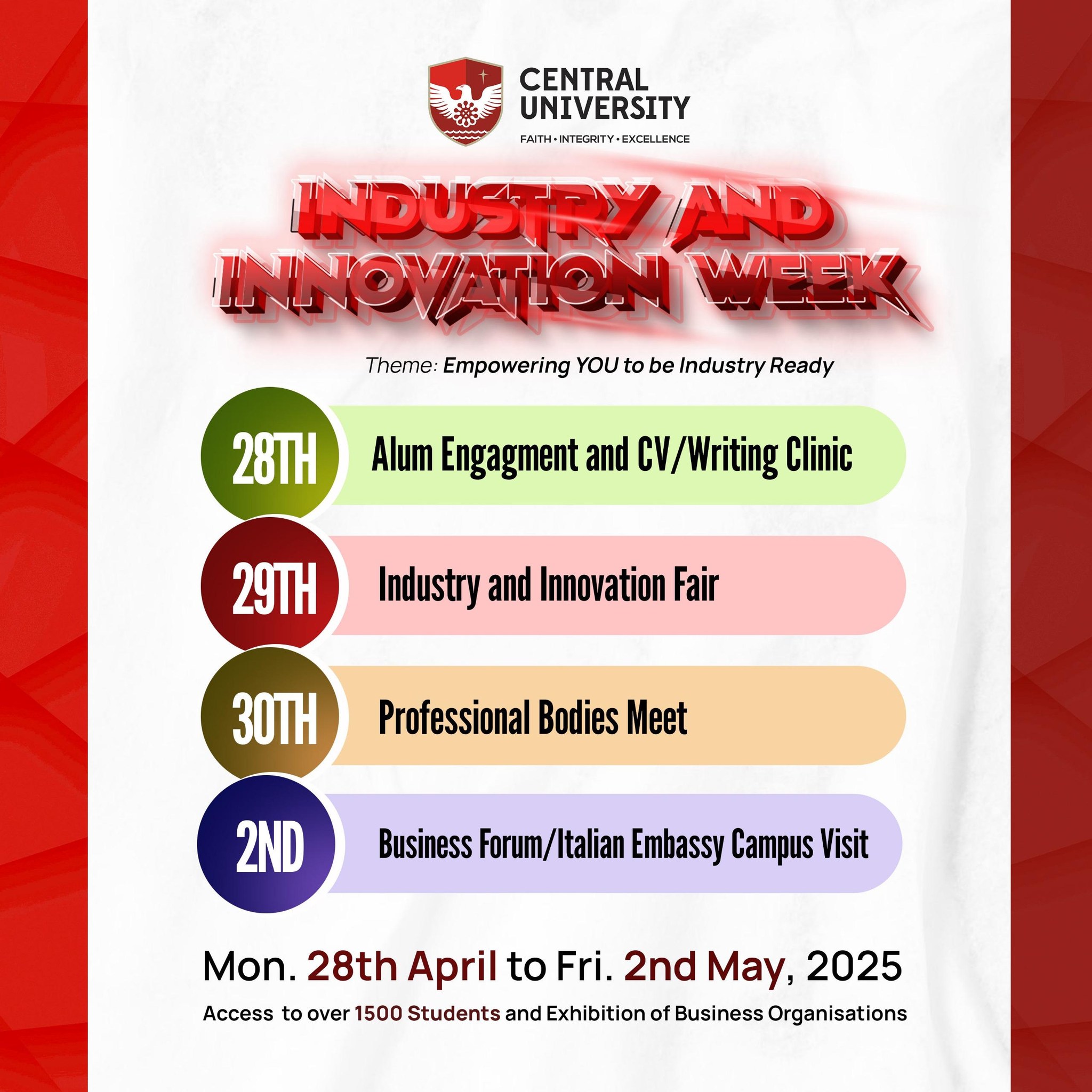 Central - The CU Industry and Innovation Week starts today! A full week ...
