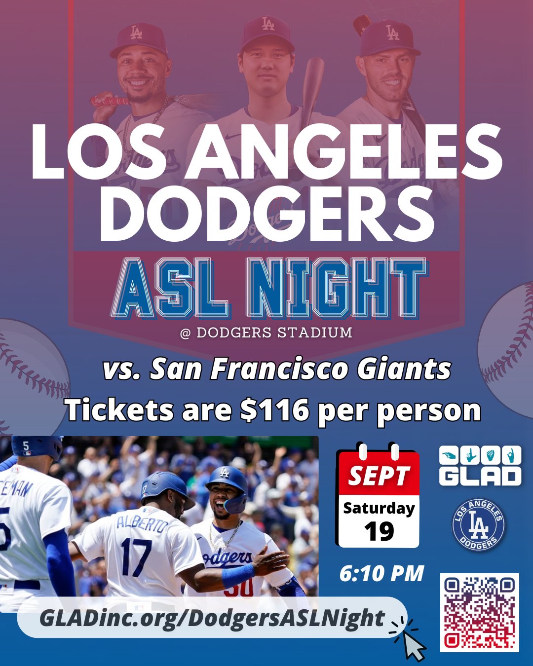 ASL Night @ LA Dodgers | September 19 2026