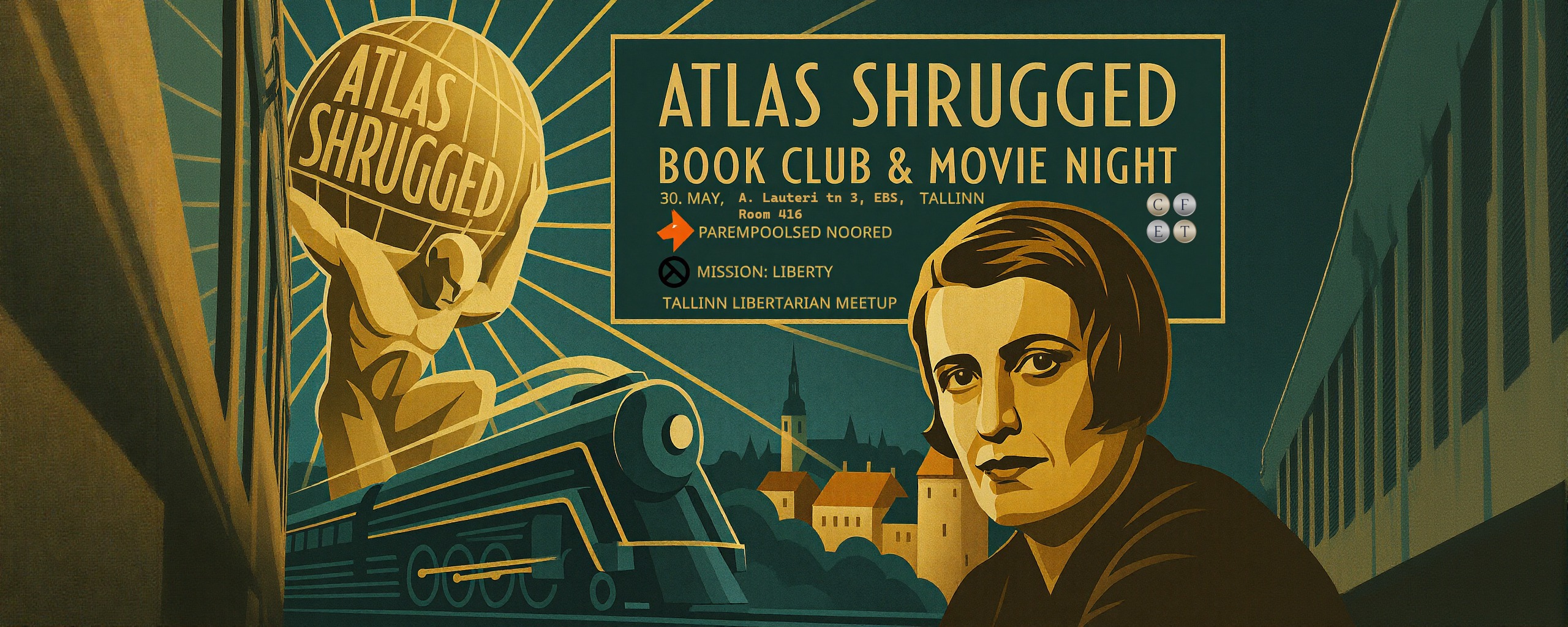 Atlas Shrugged Book Club and Movie Night