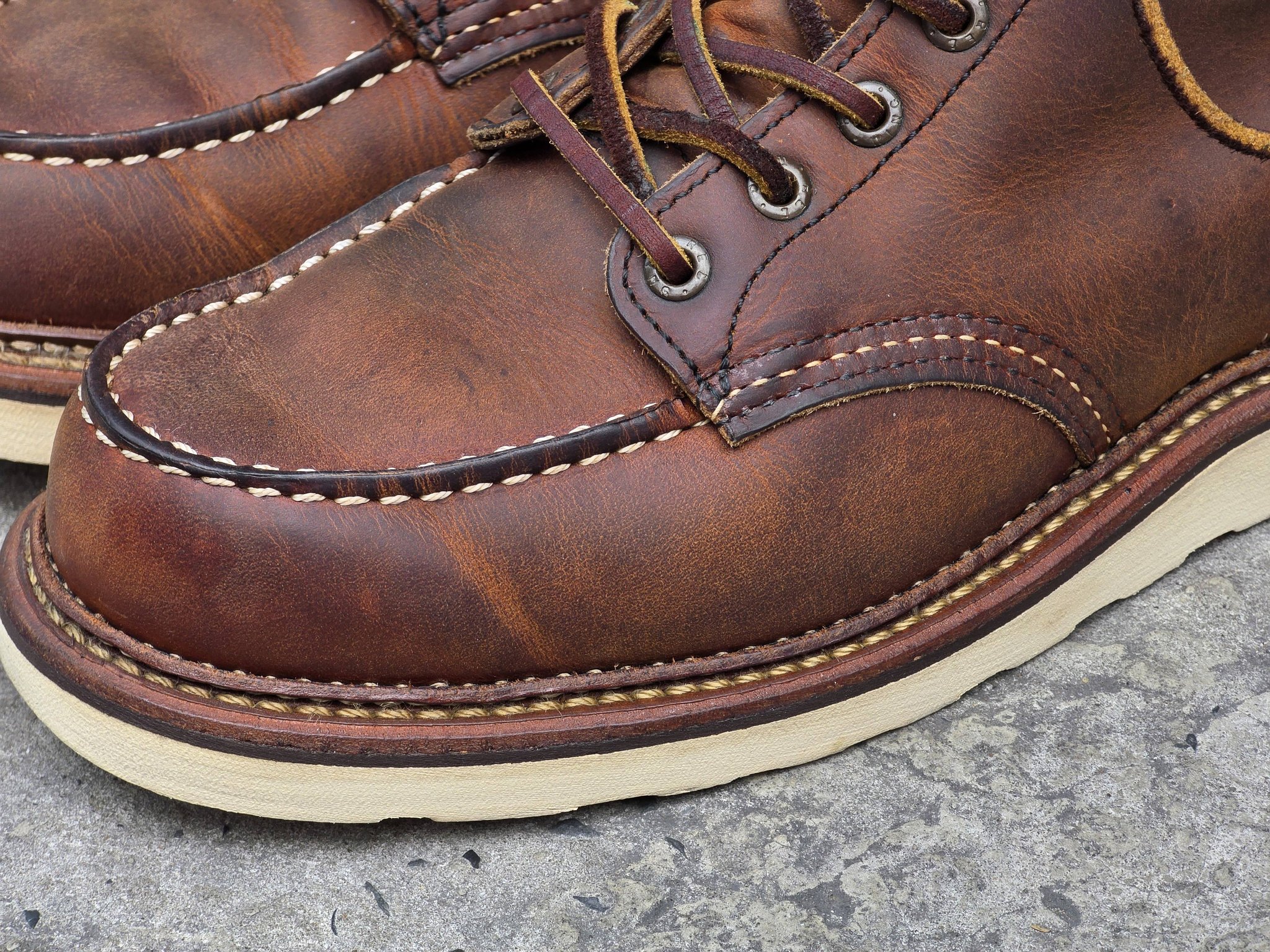 Red Wing 1907 classic moc toe boots for sale