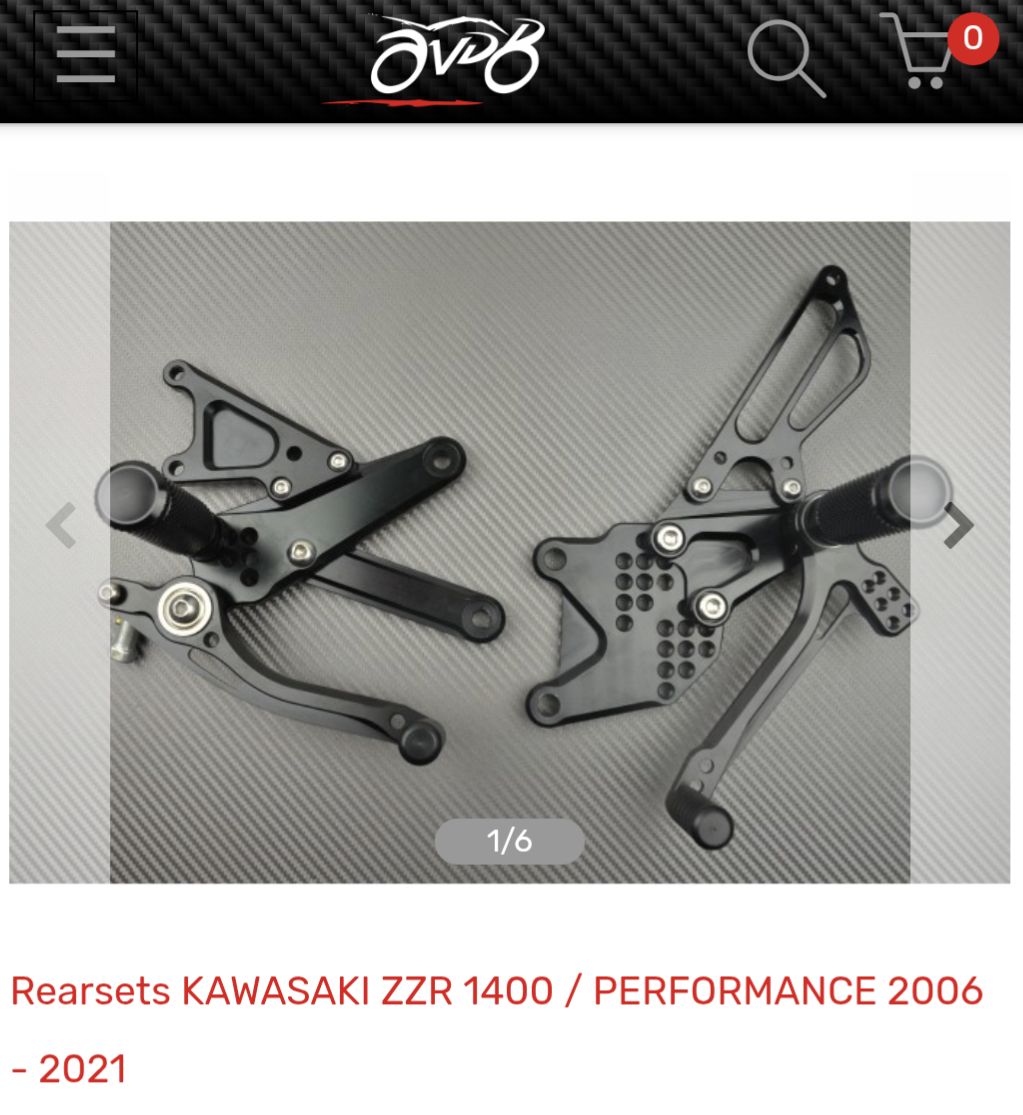 Tt Motorcycle Front Foot Peg Footrest Set For KAWASAKI NINJA Zzr1400 Zx14r 2006-2018 07 08