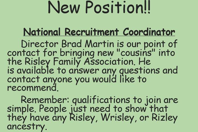 Risley Family Association