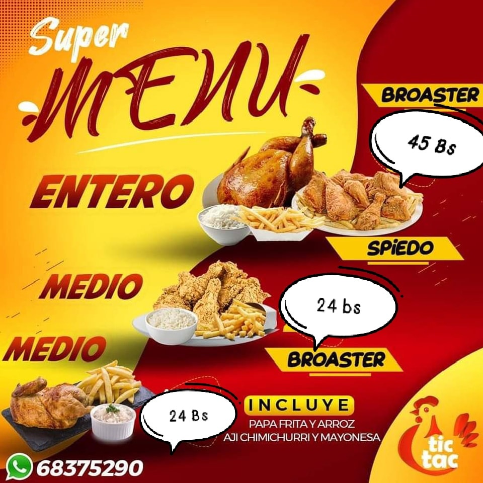 Pollos - 🏍️CONTAMOS CON DELYBERY 🛵 TARIJA POLLOS AL SPIEDO Y BROASTER 🏍 ...