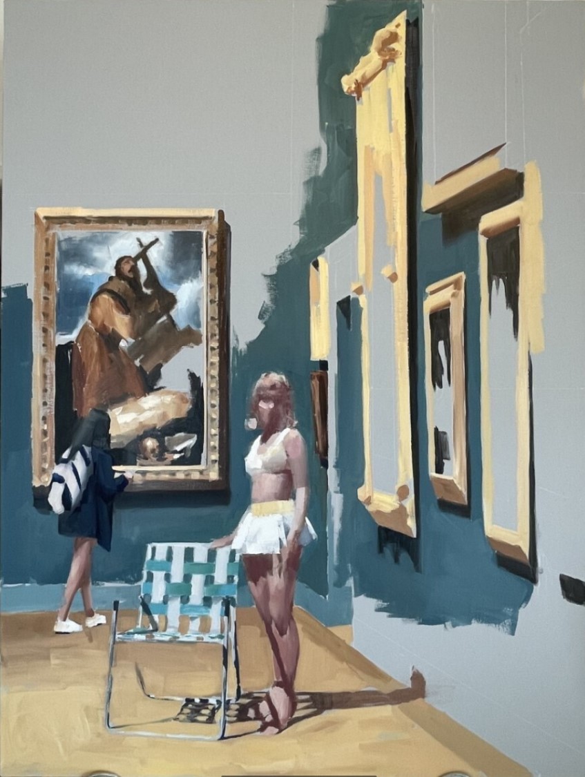 Mark Tansey, The Innocent Eye Test, 1981 Oil on canvas, 78 in