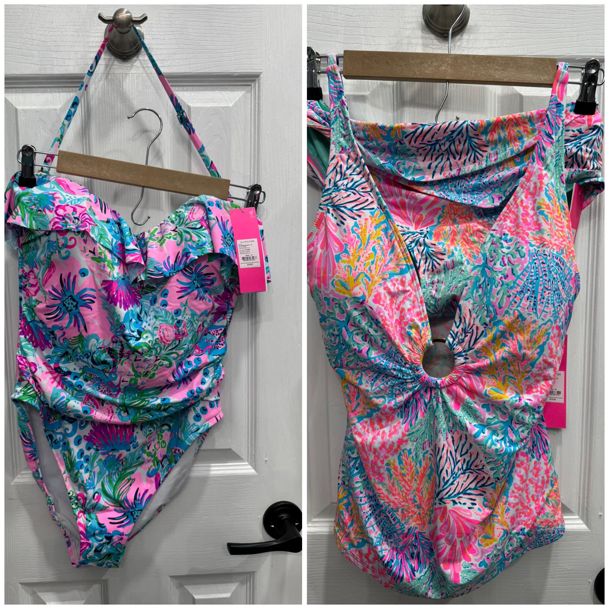 🏖️ 🏖️ NWT Lilly Pulitzer Teslee One Piece Swimsuit Turquoise  display picture 1