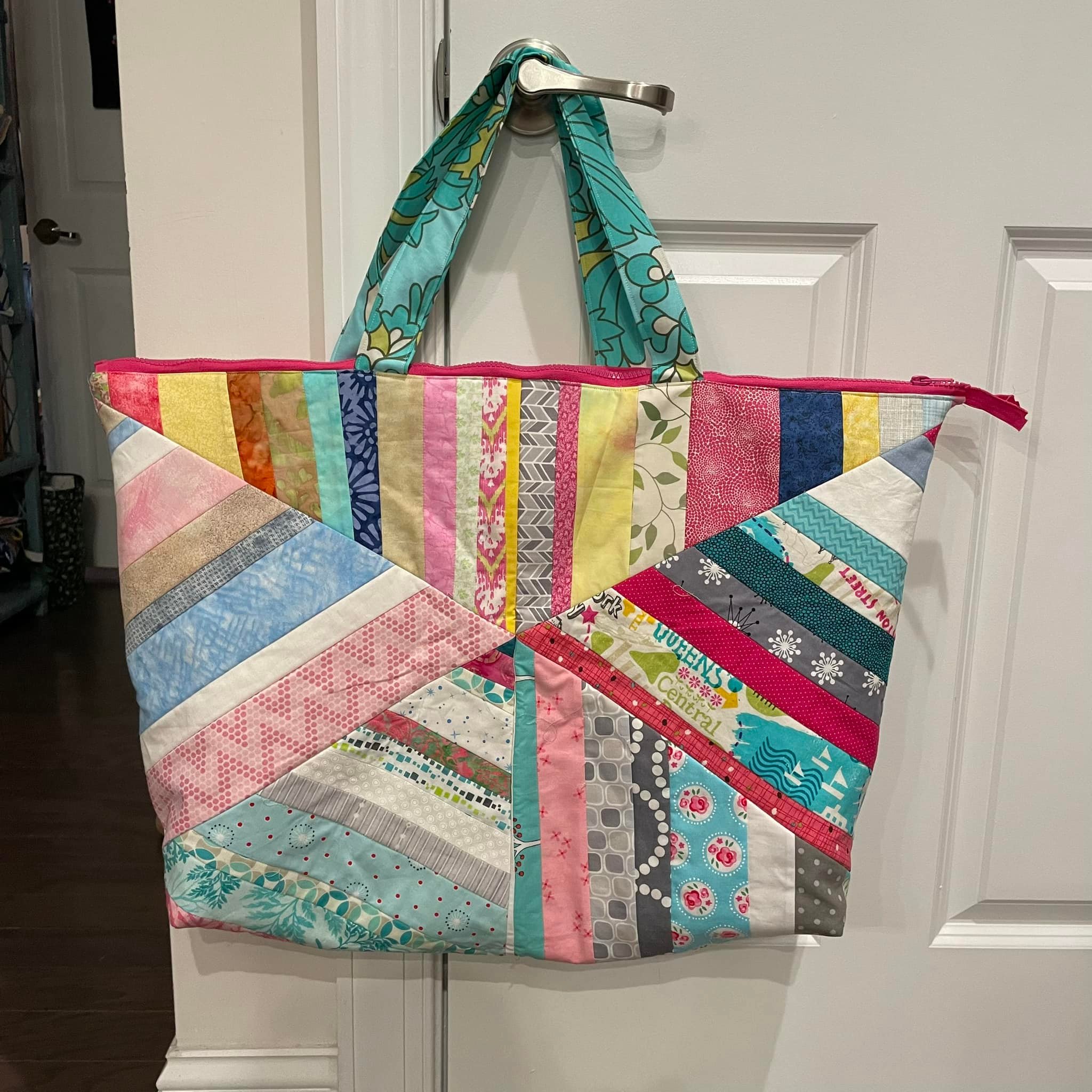 Easy DIY triangle bags for craft and shopping