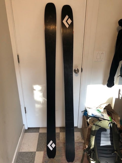 Black Diamond Helio Recon 105 touring skis, 175cm, mounted with