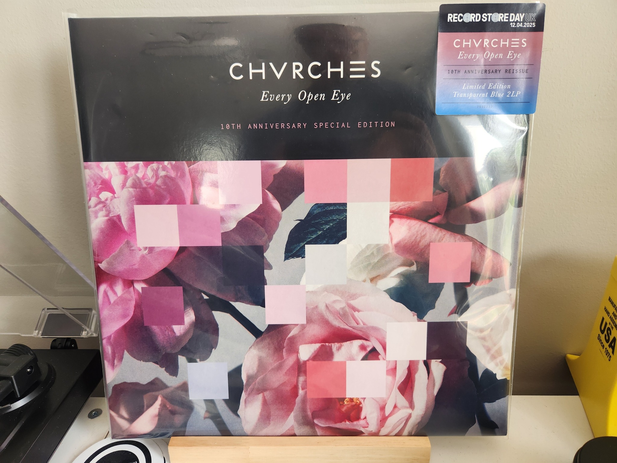 Chvrches Every Open Eye 10th anniversary edition on blue vinyl
